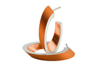 Ovale Kreolen Ohrstecker OLIVIA Orange | O21O